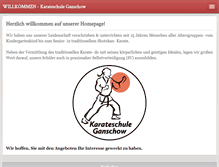 Tablet Screenshot of karateschule-ganschow.de